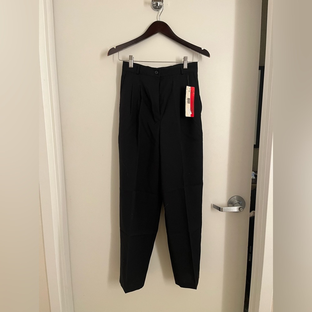 Counterparts Black Pleated High-Rise Women's Dress Pants
